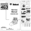 Bobcat 463 Loader Service Manual SN 538911001 539011001