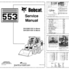 Bobcat 553 Loader Service Manual SN 528011001 528111001