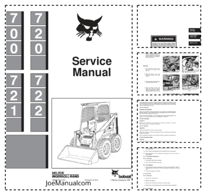 Bobcat 700 720 721 722 Loader Service Manual