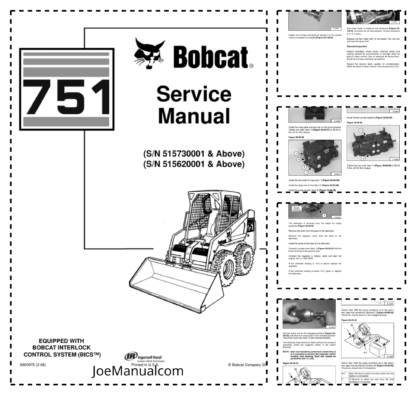Bobcat 751 Loader Service Manual SN 515730001 515620001