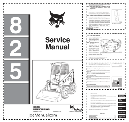 Bobcat 825 Loader Service Manual