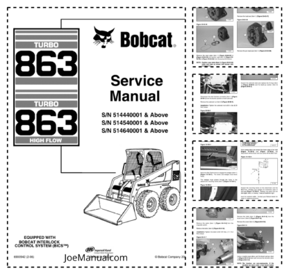 Bobcat 863 Loader Service Manual 2006