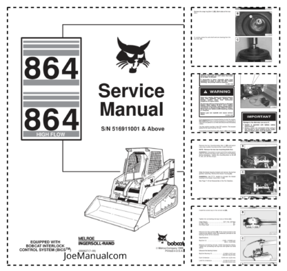 Bobcat 864 Loader Service Manual 1999