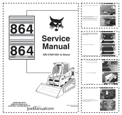 Bobcat 864 Loader Service Manual SN 5169110011
