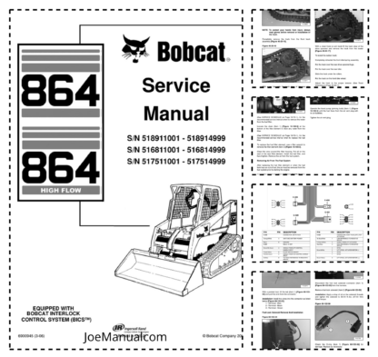 Bobcat 864 Loader Service Manual