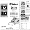 Bobcat 873 883 Loader Service Manual 2006