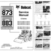 Bobcat 873 883 Loader Service Manual 2010