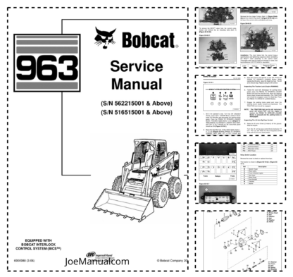Bobcat 963 Skid Steer Loader Service Manual 6900988