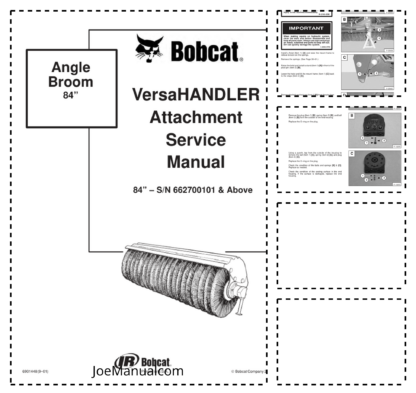 Bobcat Angle Broom 84 Service Manual