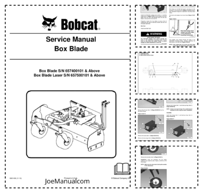 Bobcat Box Blade Service Manual