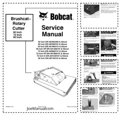 Bobcat Brushcat Rotary Cutter Service Manual
