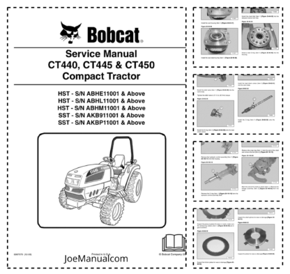 Bobcat CT440 CT445 CT450 Compact Tractor Service Manual