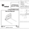 Bobcat Hydraulic Pallet Fork Service Manual