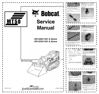 Bobcat MT50 Mini Track Loader Service Manual SN 520611001 522411001