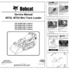 Bobcat MT52 MT55 Mini Track Loader Service Manual 2011