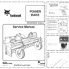 Bobcat Power Rake Attachments Service Manual SN 925100101
