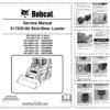 Bobcat S175 S185 Skidsteer Loaders Service Manual SN 530111001