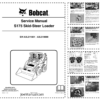Bobcat S175 Skidsteer Loader Service Manual SN A3L511001 to A3L519999