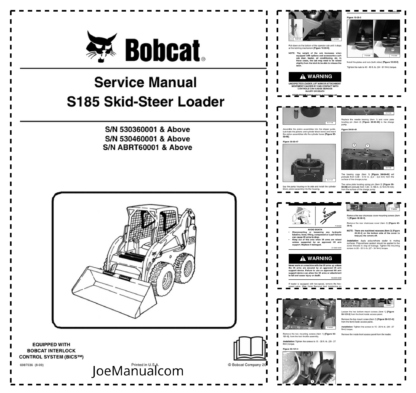 Bobcat S185 Skidsteer Loader Service Manual 2009 Edition