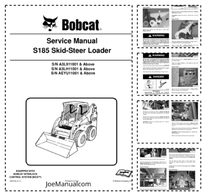Bobcat S185 Skidsteer Loader Service Manual 2011 Edition