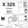 Bobcat X325 Excavator Service Manual SN 514011001–514012999