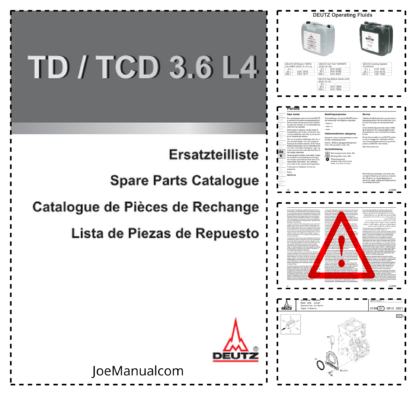 Deutz TD TCD 3.6 L4 Engine Parts Catalog