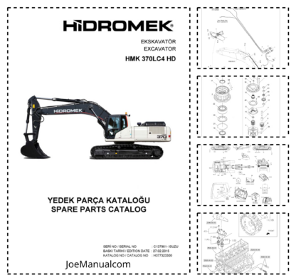 Hidromek HMK 370LC-4 HD Excavator Spare Parts Catalog