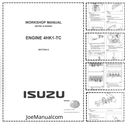 Isuzu 4HK1 2007 N-Series Engine Workshop Manual
