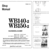 Komatsu WB140-2 WB150-2 Backhoe Loader Shop Service Manual WEBD001102