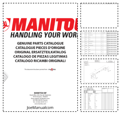 Manitou 180 ATJ E3 Aerial Work Platform Parts Catalog