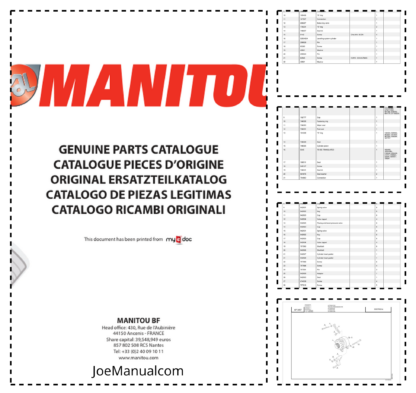 Manitou MT 1440 1840 A 100P ST4 Parts Catalog