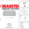 Manitou MT 932 SE E3 Parts Catalog