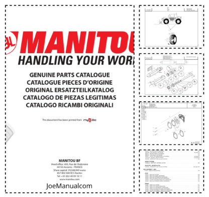 Manitou MT 932 SE E3 Parts Catalog