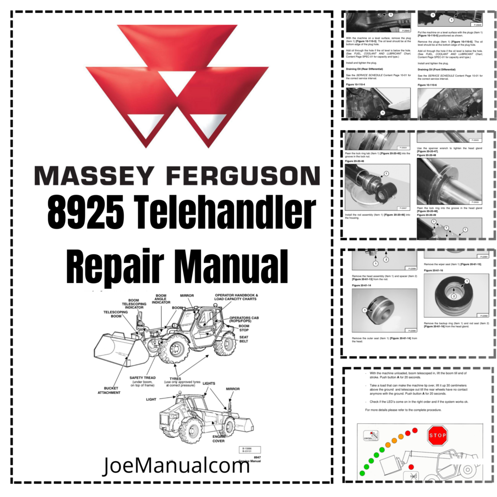 Massey Ferguson MF 8925 Telehandler Repair Manual