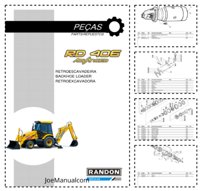 Randon RD406 Backhoe Loader Parts Catalog