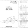 Schaeffer 450T 450TS Wheel Loader Spare Parts List
