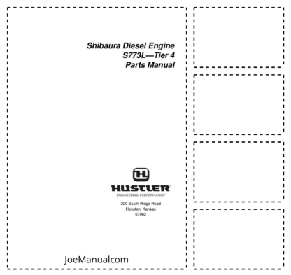 Shibaura S773L Tier4 Diesel Engine Parts Manual