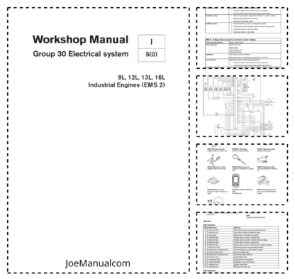 Volvo Penta 9L 12L 13L 16L EMS2 Engine Electrical Workshop Manual