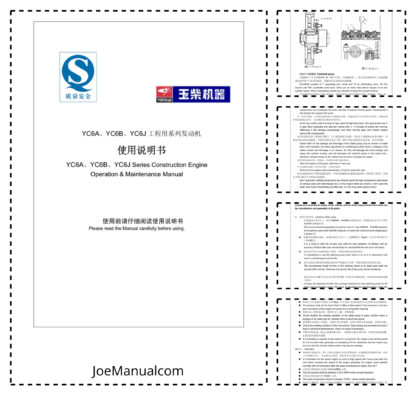 Yuchai YC6J125Z-T20 Engine Operation and Maintenance Manual