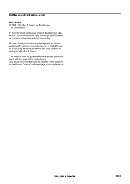VDL Dana Axle Service Manual - Image 3