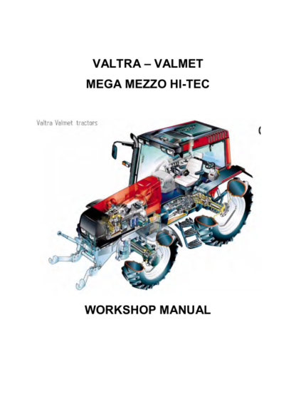 Valtra Valmet Hi Tech 6000 8950 Tractor Service Manual - Image 3