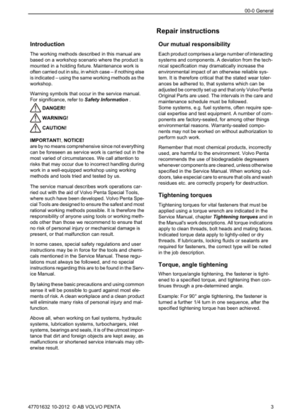 Volvo Penta 9L 12L 13L 16L EMS2 Engine Electrical Workshop Manual - Image 5