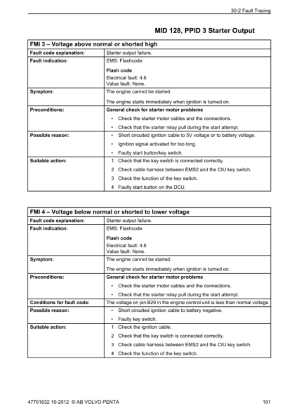 Volvo Penta 9L 12L 13L 16L EMS2 Engine Electrical Workshop Manual - Image 8