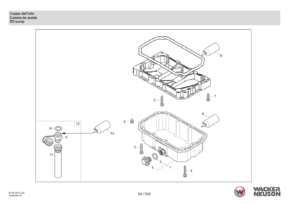 Wacker Neuson ET18  Track Excavators Spare Parts Catalog - Image 13