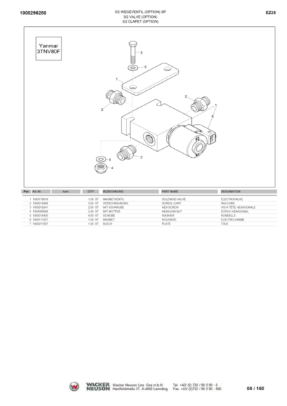 Wacker Neuson EZ28 Excavator Parts Catalog - Image 13