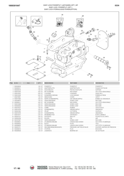 Wacker Neuson EZ28 Excavator Parts Catalog - Image 9
