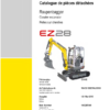 Wacker Neuson EZ28 Excavator Parts Catalog - Image 2