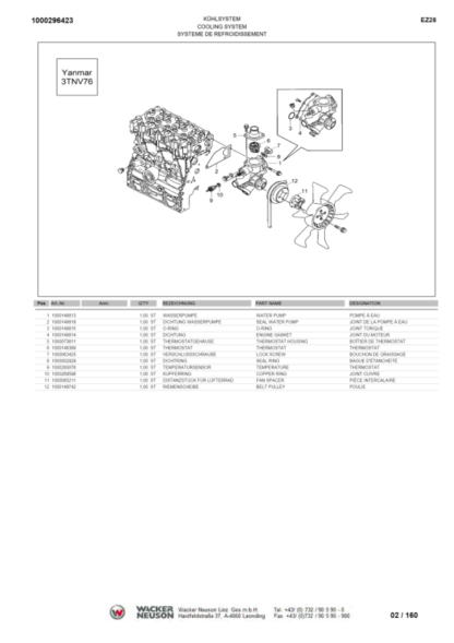 Wacker Neuson EZ28 Excavator Parts Catalog - Image 11