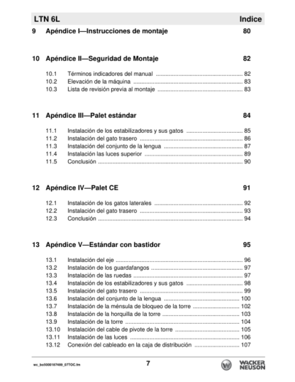 Wacker Neuson LTN 6L Light Tower Operators Manual - Image 5