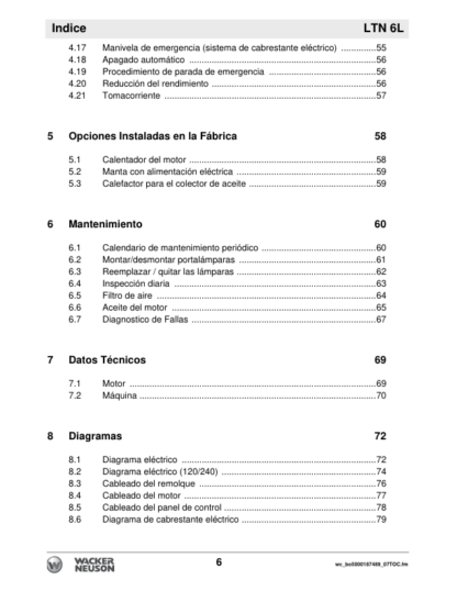 Wacker Neuson LTN 6L Light Tower Operators Manual - Image 4